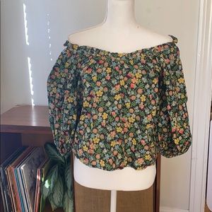 Cacharel vintage floral print top
